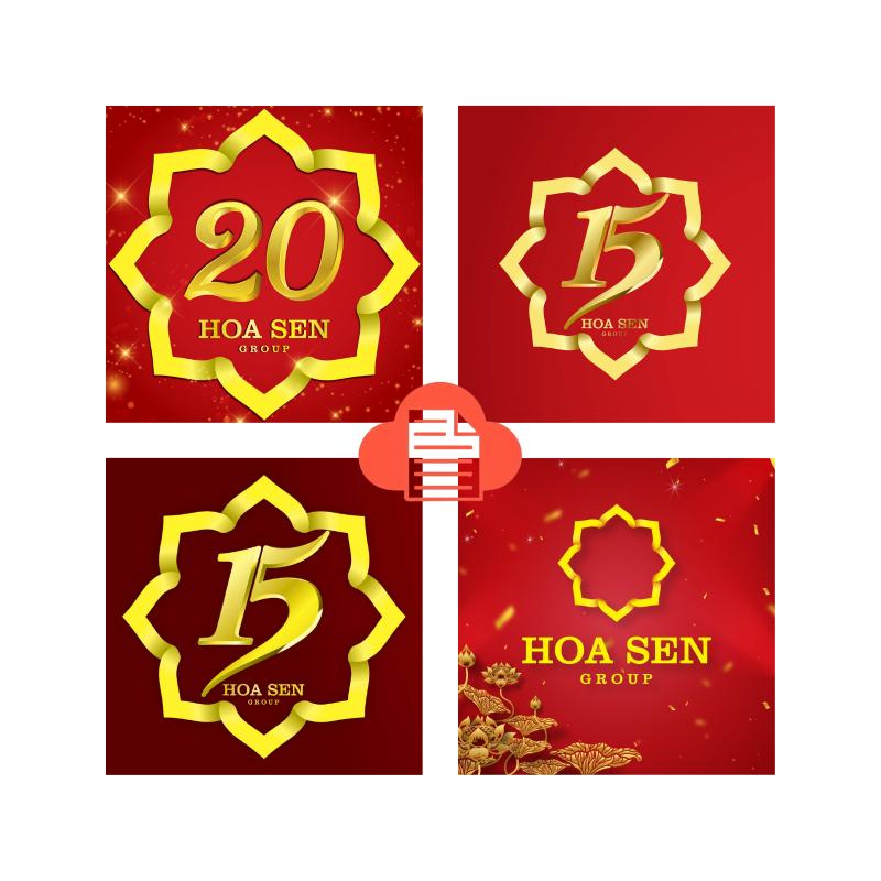 tai logo ton hoa sen vector