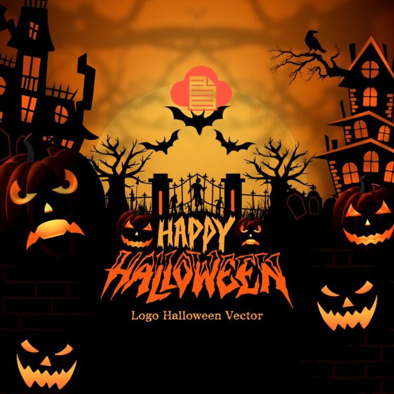 Tải Trọn Bộ Logo Halloween Vector Phù Hợp Cho Dân Thiết Kế logo halloween 1