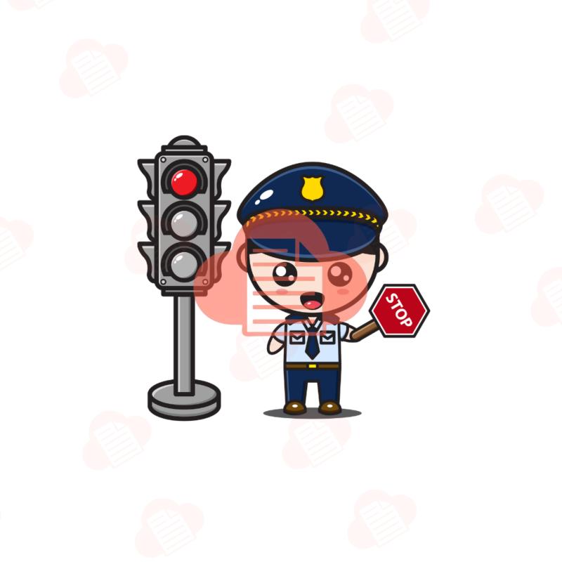 den giao thong vector 7