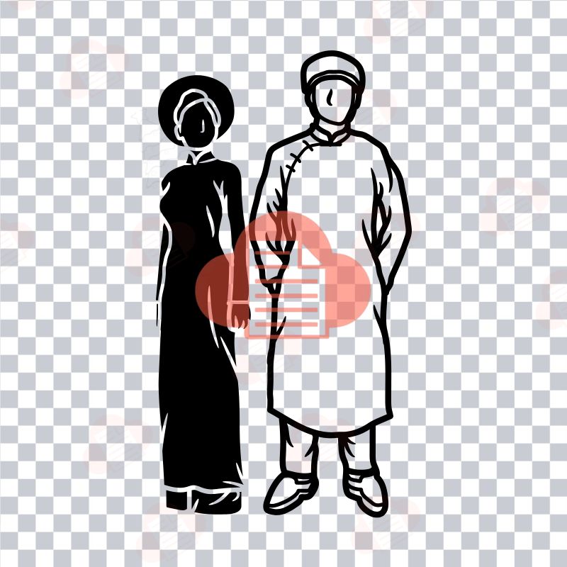 BST Áo Dài Vector Đa Dạng File PNG, JPG, AI, PDF Miễn Phí ao dai vector 11