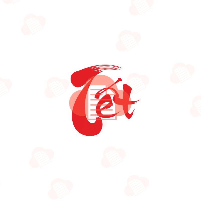 chu tet thu phap vector 5