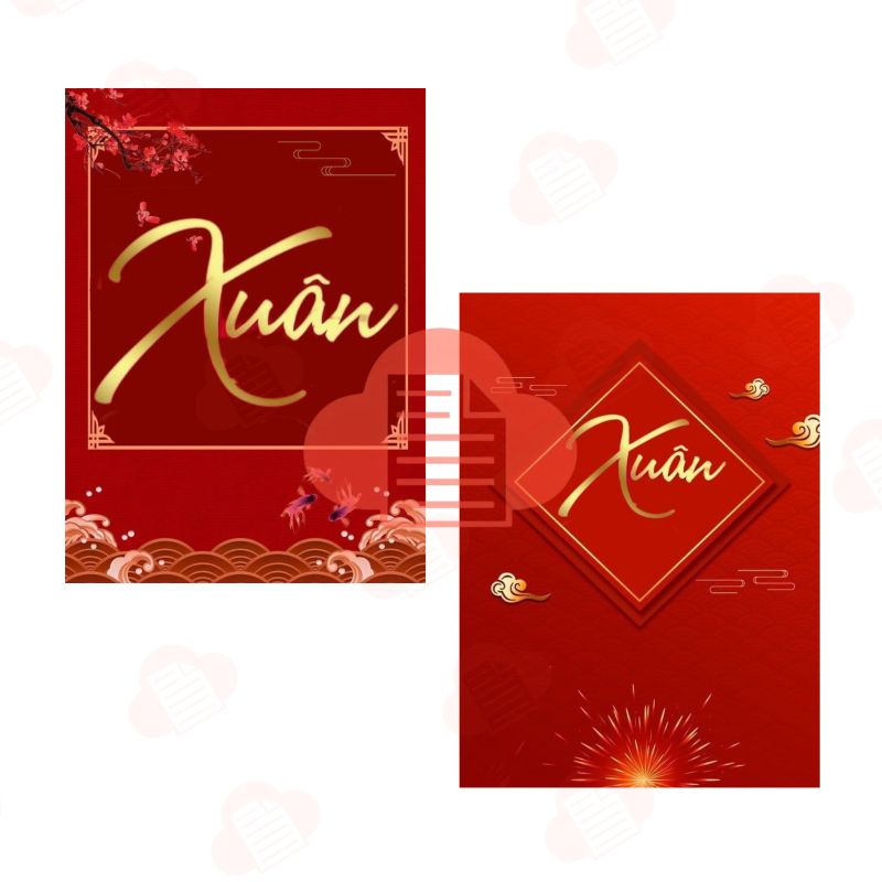 chu xuan thu phap vector 1