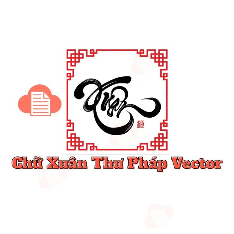 chu xuan thu phap vector 2
