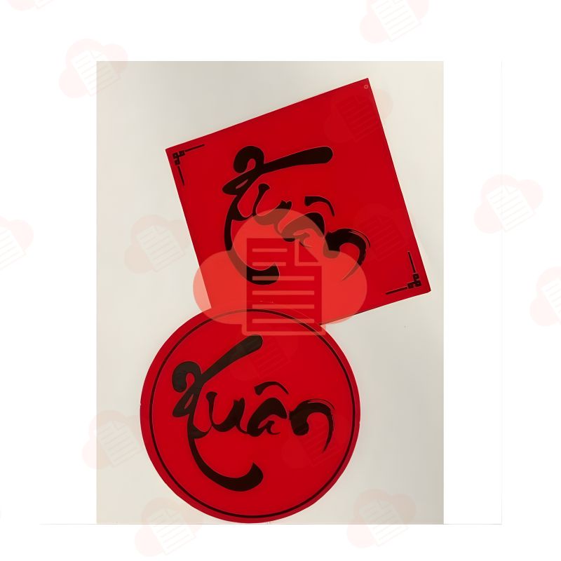 chu xuan thu phap vector 5