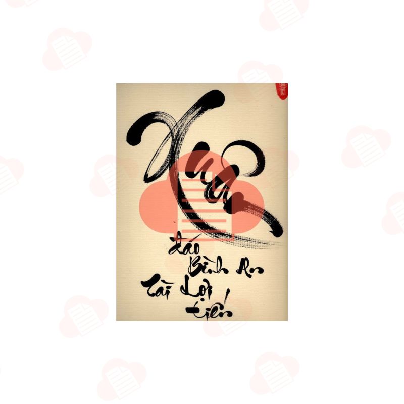 chu xuan thu phap vector 7