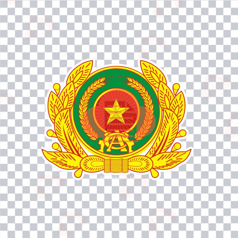 logo cong an vector 1