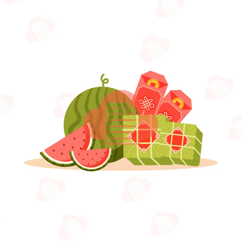 qua dua hay vector 12