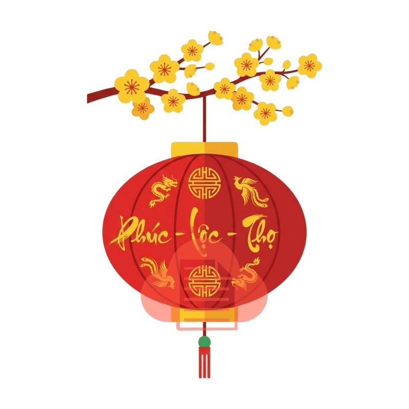 Lồng đèn tròn truyền thống vector đẹp