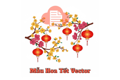 Download 50 Ảnh Hoa Tết Vector: Mai, Đào, Tầm Xuân Đẹp 2026 Ảnh mẫu hoa tết vector