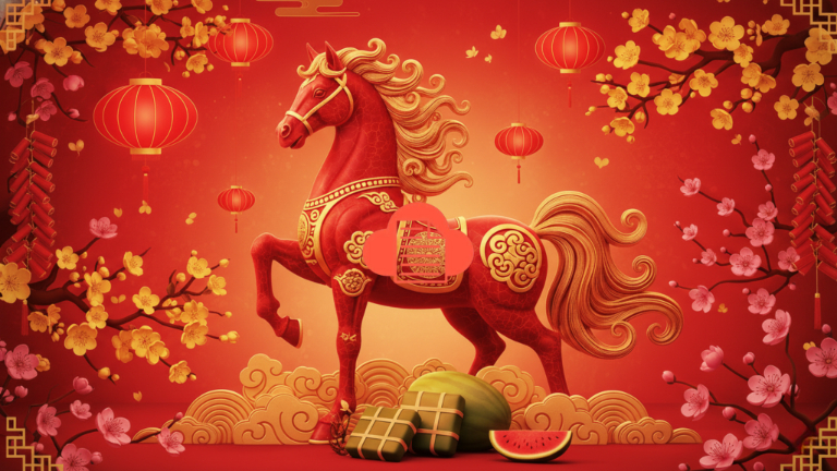 Tải Ngay 50 Ảnh Background Tết Vector 2026 Miễn Phí, Siêu Nét Background linh vật Tết vector cùng họa tiết sống động