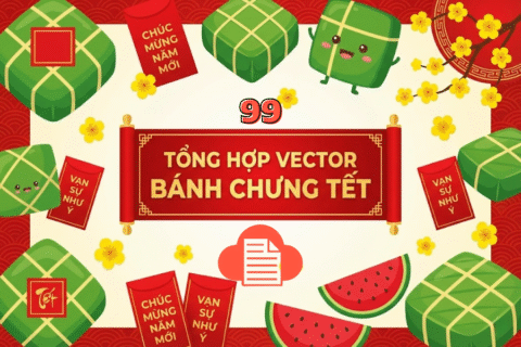 Tổng Hợp 99+ Mẫu Bánh Chưng Tết Vector Đẹp, Mới Nhất 99 hình ảnh bánh chưng tết vector