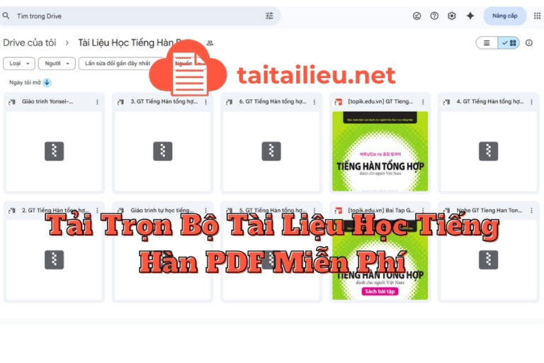 Tài Liệu Học Tiếng Hàn Dạng File PDF Chọn Lọc Cho Người Mới Học Banner tài liệu học tiếng Hàn pdf