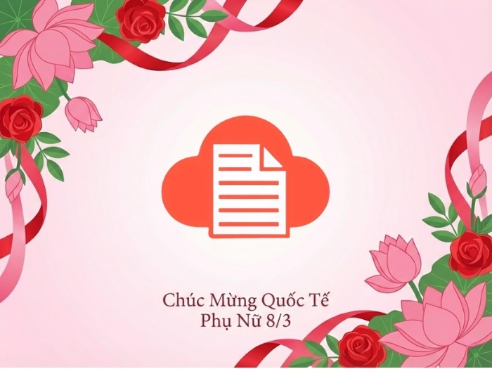 Background 8/3 vector hoa truyền thống