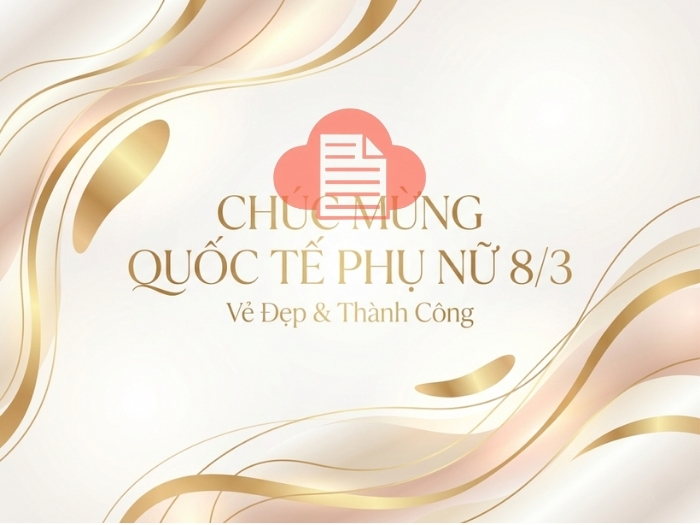 Background vector 8/3 sang trọng
