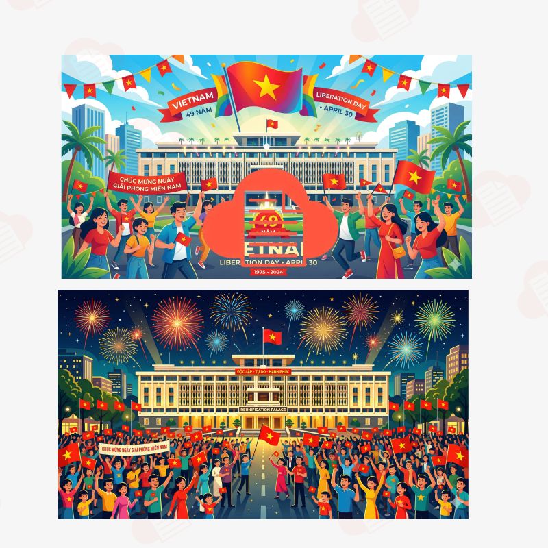 Tải Miễn Phí Bộ Ảnh Giải Phóng Miền Nam Vector PNG, AI, PDF, JPEG giai phong mien nam vector 6