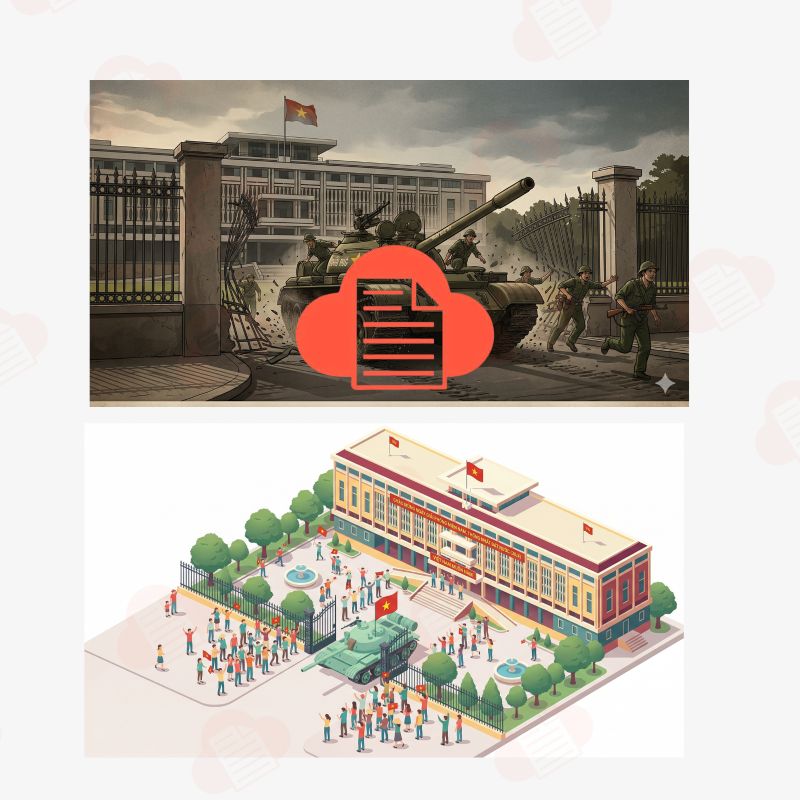 Tải Miễn Phí Bộ Ảnh Giải Phóng Miền Nam Vector PNG, AI, PDF, JPEG giai phong mien nam vector 7