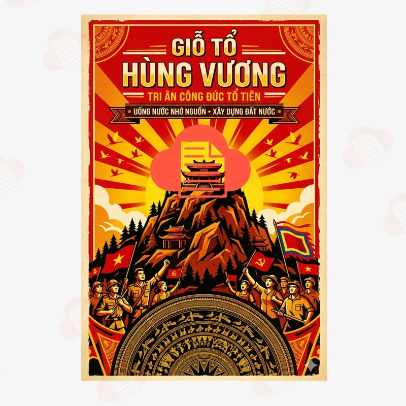 Tải Ngay 20+ Mẫu Background Giỗ Tổ Hùng Vương 10/3 Đẹp File Vector gio to hung vuong vector 6