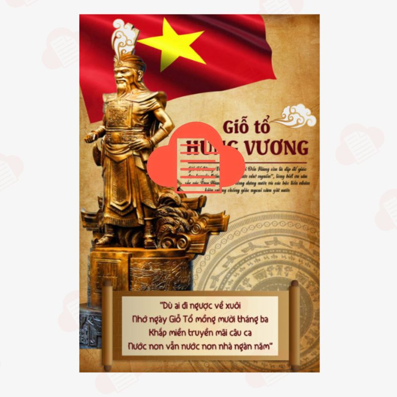 Tải Ngay 20+ Mẫu Background Giỗ Tổ Hùng Vương 10/3 Đẹp File Vector gio to hung vuong vector 8