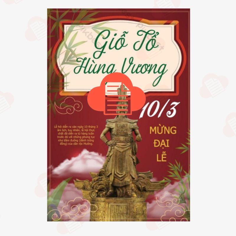 Tải Ngay 20+ Mẫu Background Giỗ Tổ Hùng Vương 10/3 Đẹp File Vector gio to hung vuong vector 9