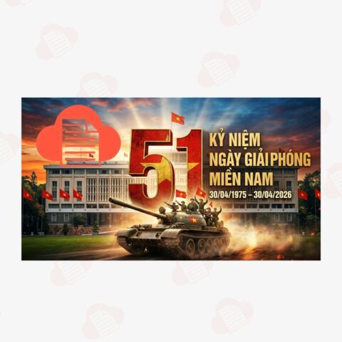 Tải Bộ Logo 51 Năm Giải Phóng Miền Nam Độc Đáo, Hào Hùng Miễn Phí ki niem 51 nam giai phong mien nam 3