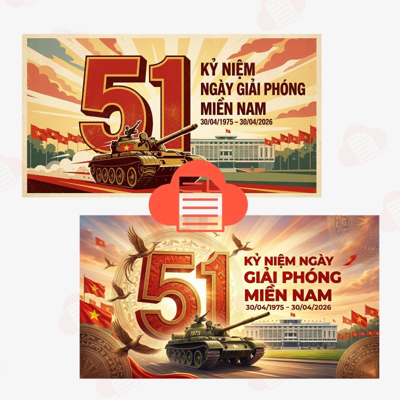 Tải Bộ Logo 51 Năm Giải Phóng Miền Nam Độc Đáo, Hào Hùng Miễn Phí ki niem 51 nam giai phong mien nam 6