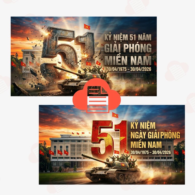 Tải Bộ Logo 51 Năm Giải Phóng Miền Nam Độc Đáo, Hào Hùng Miễn Phí ki niem 51 nam giai phong mien nam 8