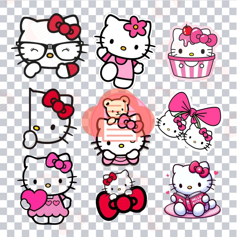 Tải 1000+ Bộ Mèo Hello Kitty Vector Đáng Yêu Free (AI, Corel, PNG) hello kitty vector 15