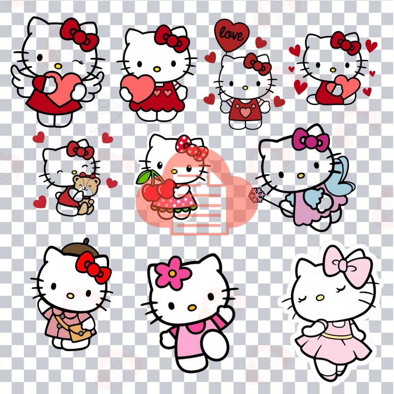 Tải 1000+ Bộ Mèo Hello Kitty Vector Đáng Yêu Free (AI, Corel, PNG) hello kitty vector 16
