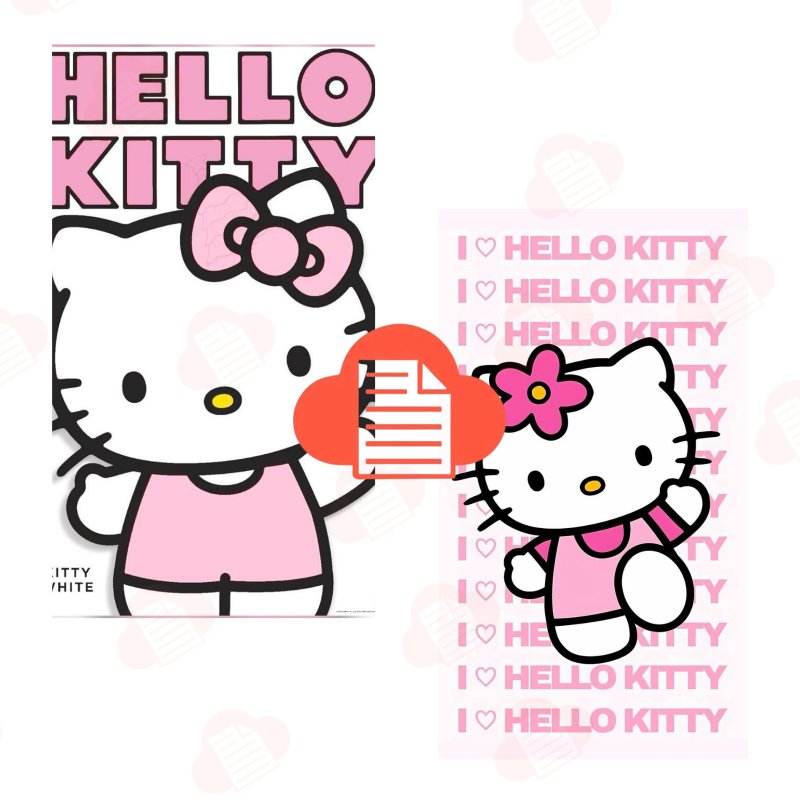 Tải 1000+ Bộ Mèo Hello Kitty Vector Đáng Yêu Free (AI, Corel, PNG) hello kitty vector 9