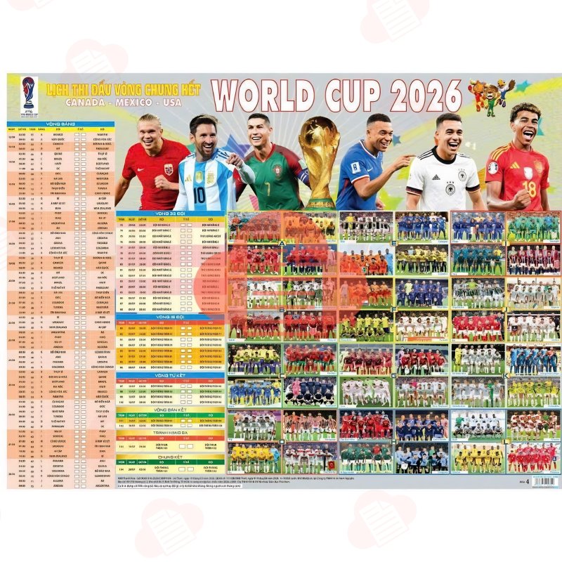 Tải Lịch Thi Đấu World Cup 2026 Toàn Diện Bản PDF/Excel Mới Nhất lich thi dau world cup 2026 11