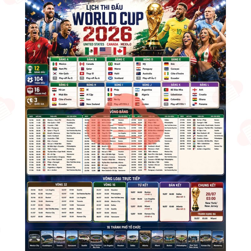Tải Lịch Thi Đấu World Cup 2026 Toàn Diện Bản PDF/Excel Mới Nhất lich thi dau world cup 2026 4