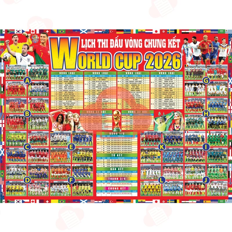 Tải Lịch Thi Đấu World Cup 2026 Toàn Diện Bản PDF/Excel Mới Nhất lich thi dau world cup 2026 9