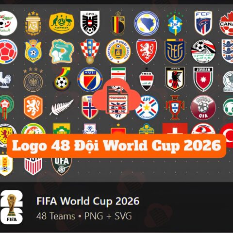 Tải Bộ Logo 48 Đội Tuyển Tham Dự World Cup 2026 (AI, Corel, PNG Tách Nền) logo 48 doi bong tham gia wolrd cup 2026 2