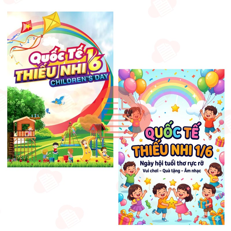 Tải 99+ Background Quốc Tế Thiếu Nhi 1 6 Đẹp, File AI/CDR/PNG Free banner hinh anh poster quoc te thieu nhi 4