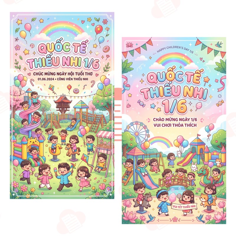 Tải 99+ Background Quốc Tế Thiếu Nhi 1 6 Đẹp, File AI/CDR/PNG Free banner hinh anh poster quoc te thieu nhi 5