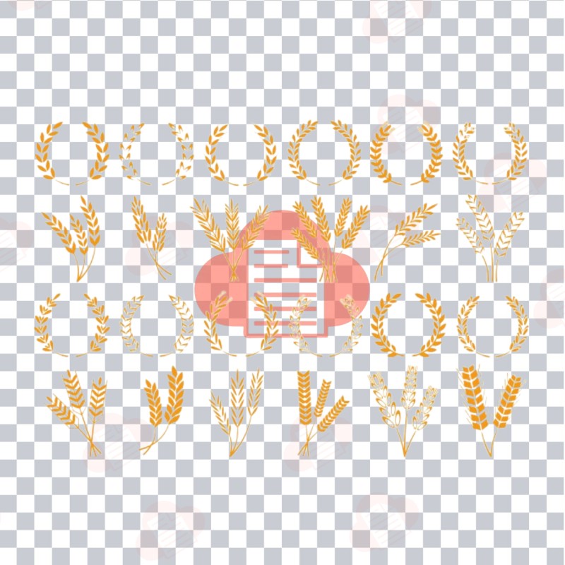 Mẫu Logo Bông Lúa Vector Đẹp Download Free Bản CDR, AI, PNG, Corel bong lua vector 6