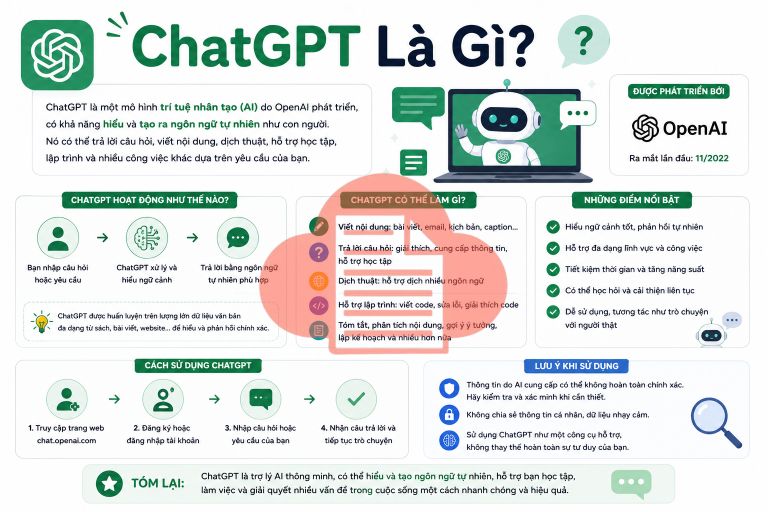 ChatGPT Là Gì? Cách Đăng Ký, Sử Dụng ChatGPT Miễn Phí Cho Người Mới chat gpt la gi 1
