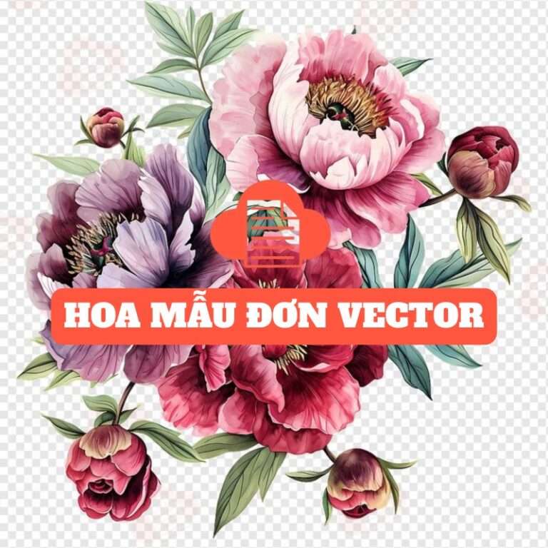 Kho Mẫu Hình Nền Hoa Mẫu Đơn Vector Thu Hút Tình Duyên hoa mau don vector 2