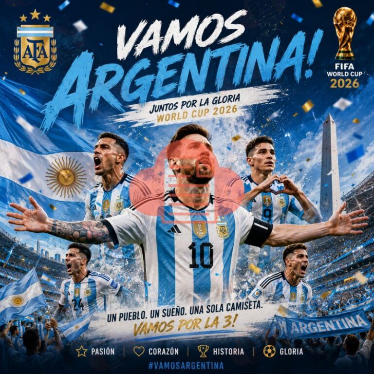 Poster Argentina World Cup 2026 Đẹp Nhất, Tải Miễn Phí Chất Lượng Cao poster argentina world cup 2026 4