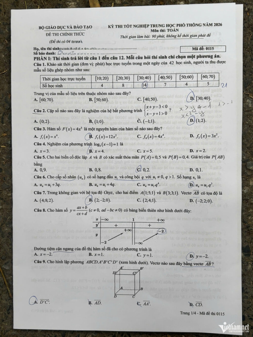 Đề Thi Toán Tốt Nghiệp THPT 2026 Chính Thức Kèm Đáp Án Mới Nhất w de toan thpt xoa 2113