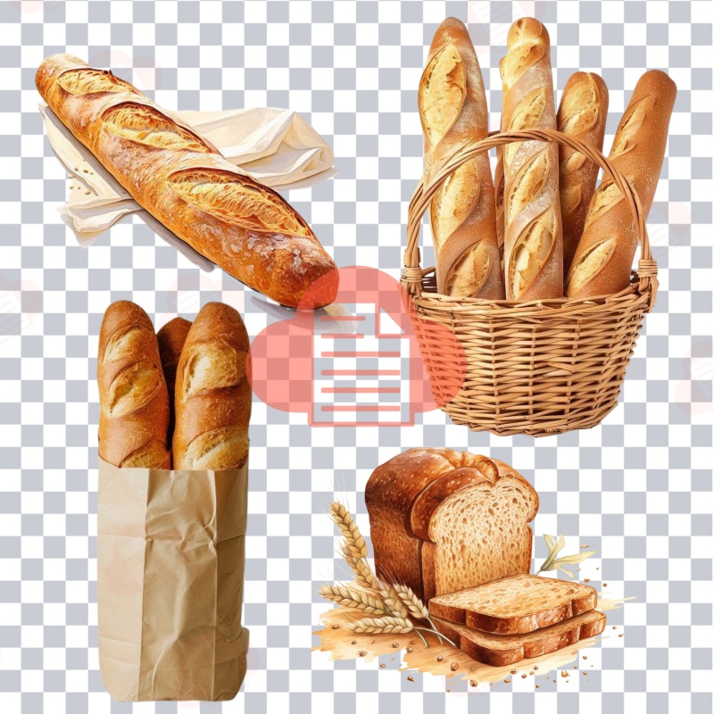 88+ Mẫu Logo Bánh Mì Vector Draw File PNG Không Nền banh mi vector 5