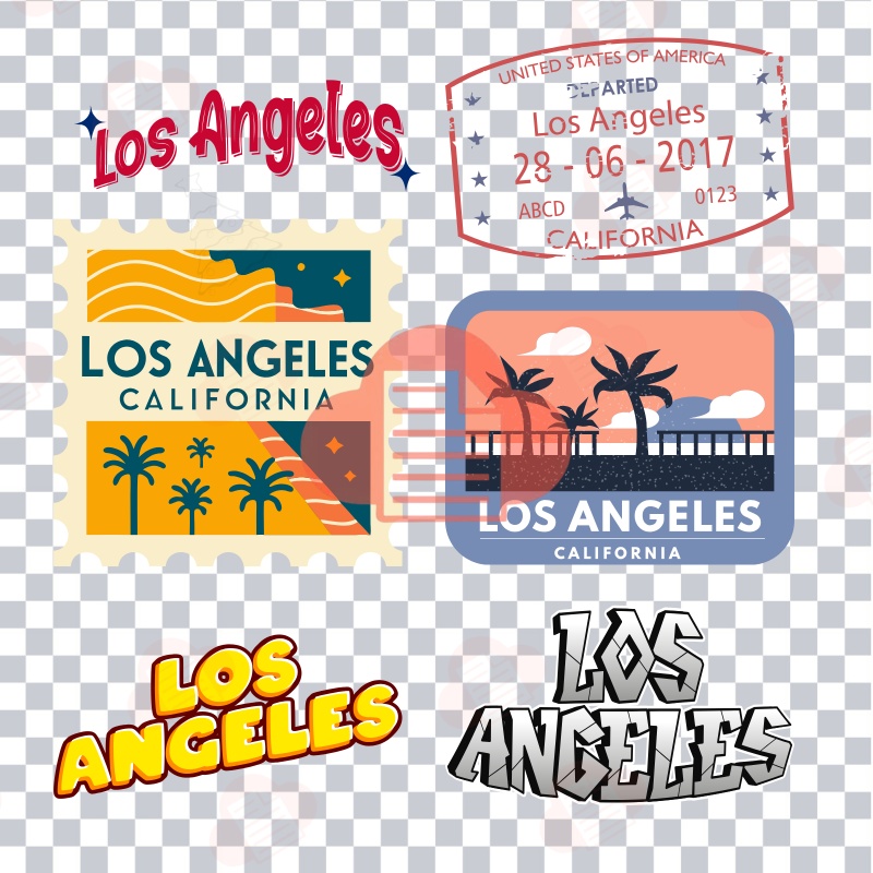 Kho Mẫu Đồ Họa Los Angeles Vector Đẹp Bản AI, PNG, EPS Tải Miễn Phí los angeles vector 16