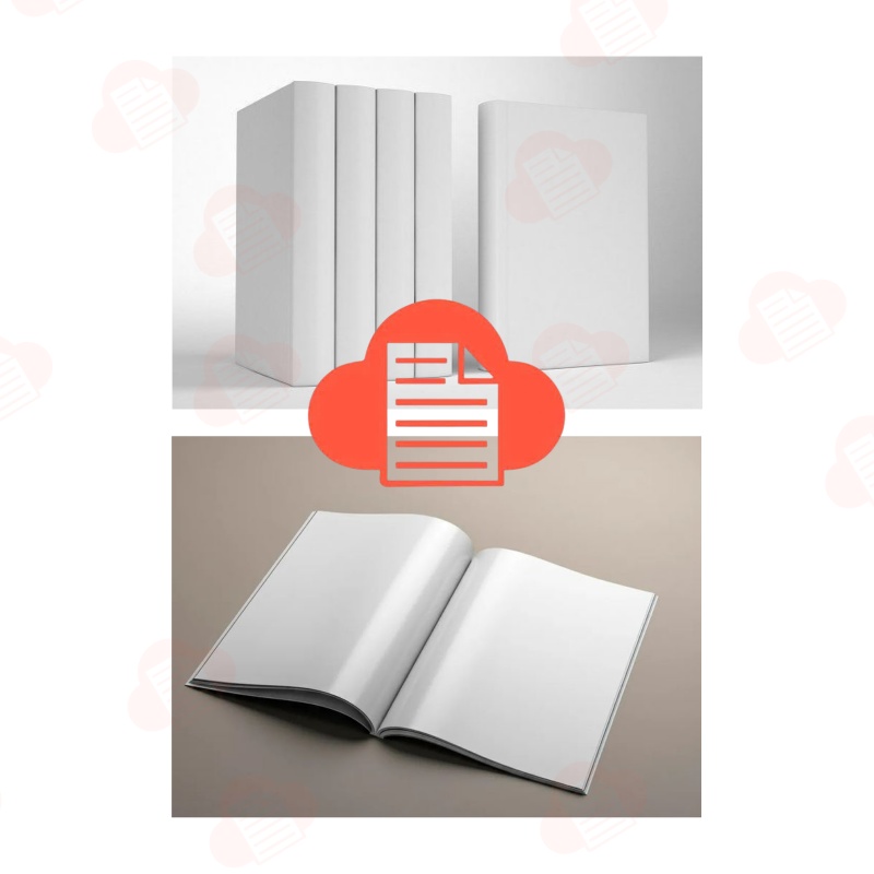 99+ Mẫu Mockup Sách PSD Đẹp, Mở Đóng Ngang Dọc A5 A4 Free mockup sach 1