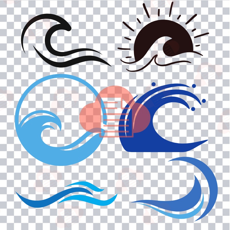75+ Mẫu Hoa Văn Sóng Biển Vector Đẹp Bản AI, PNG, EPS Free song bien vector 2