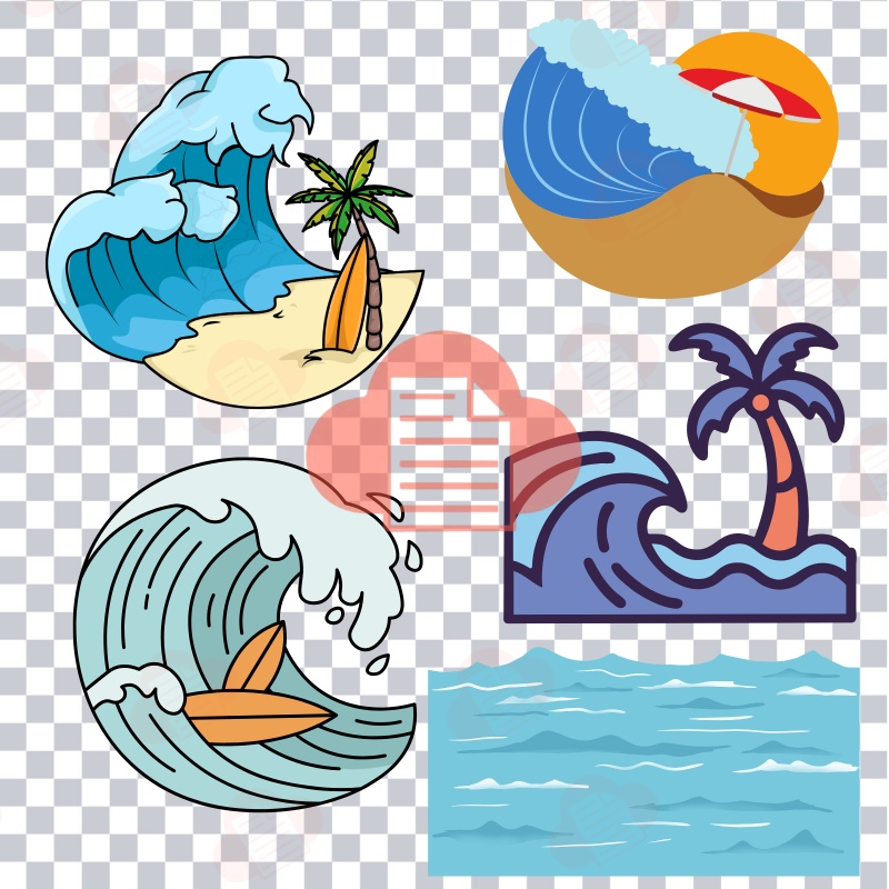 75+ Mẫu Hoa Văn Sóng Biển Vector Đẹp Bản AI, PNG, EPS Free song bien vector 4